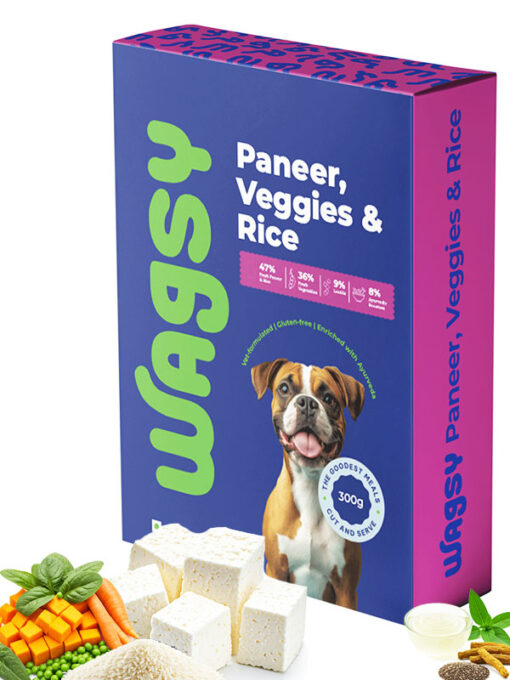 vegetarian dog food made with fresh vegetables, suitable for puppies and adult dogs also. High in protein