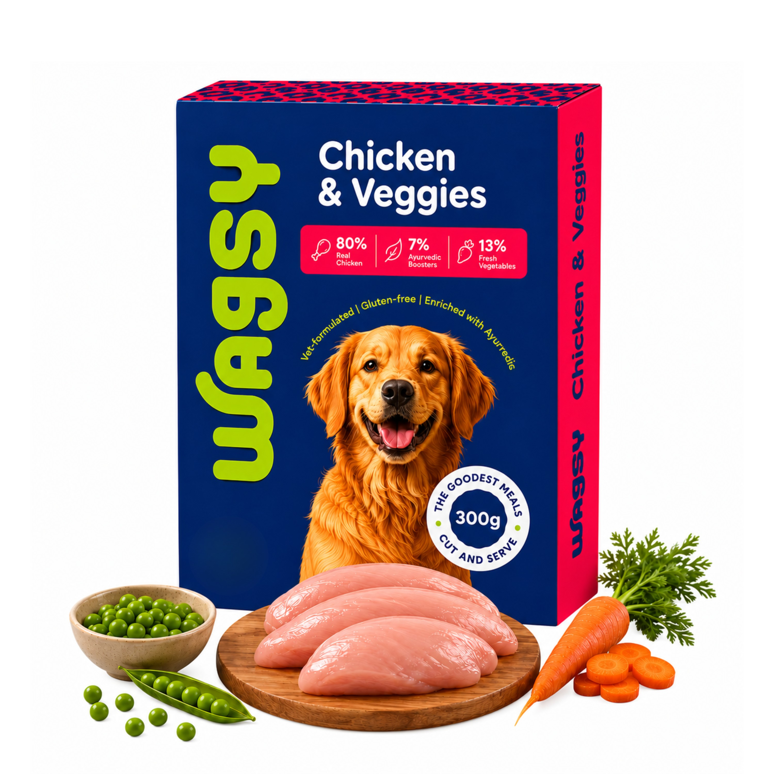 Chicken & Veggies| Fresh & High Protein Food for Pets