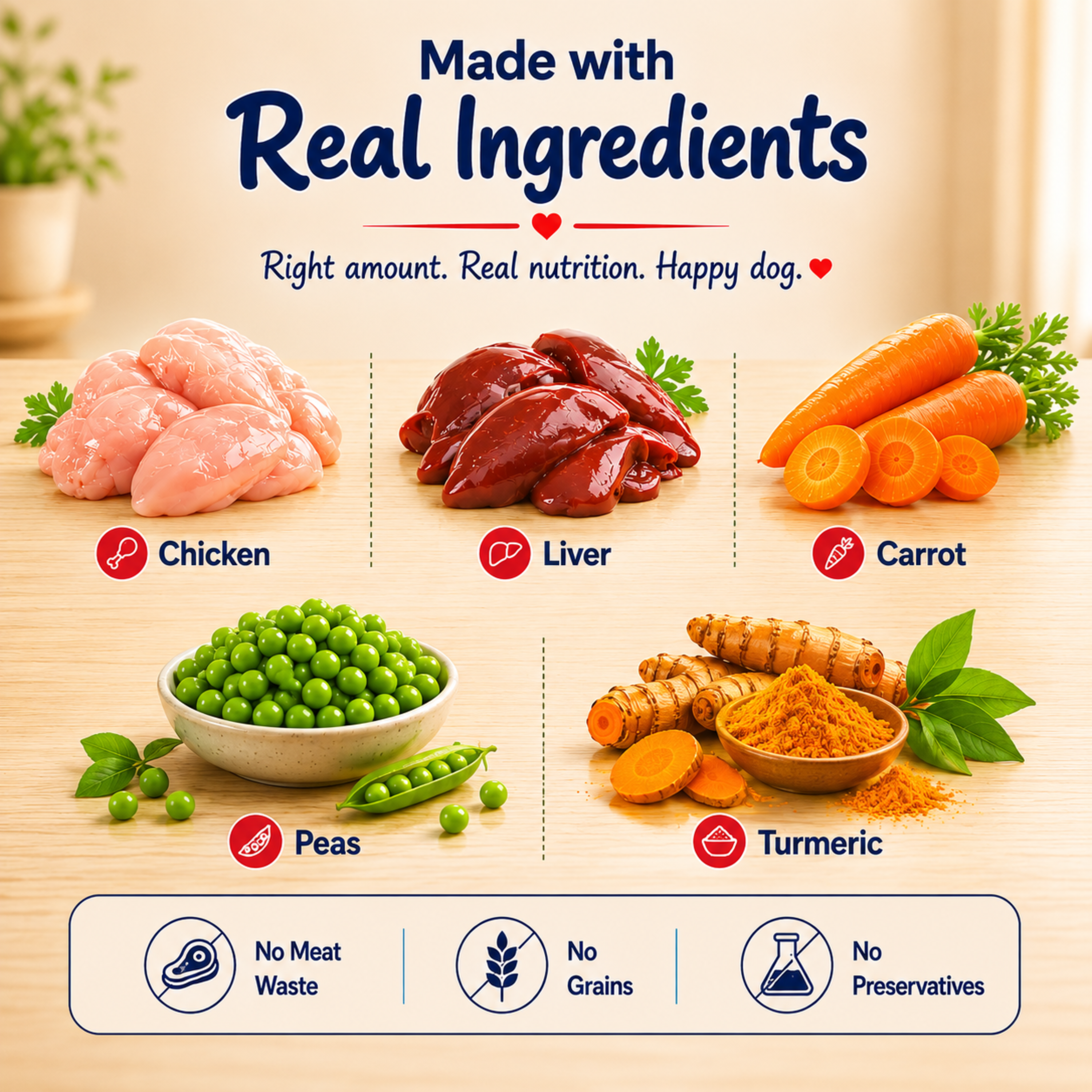 Chicken & Veggies| Fresh & High Protein Food for Pets