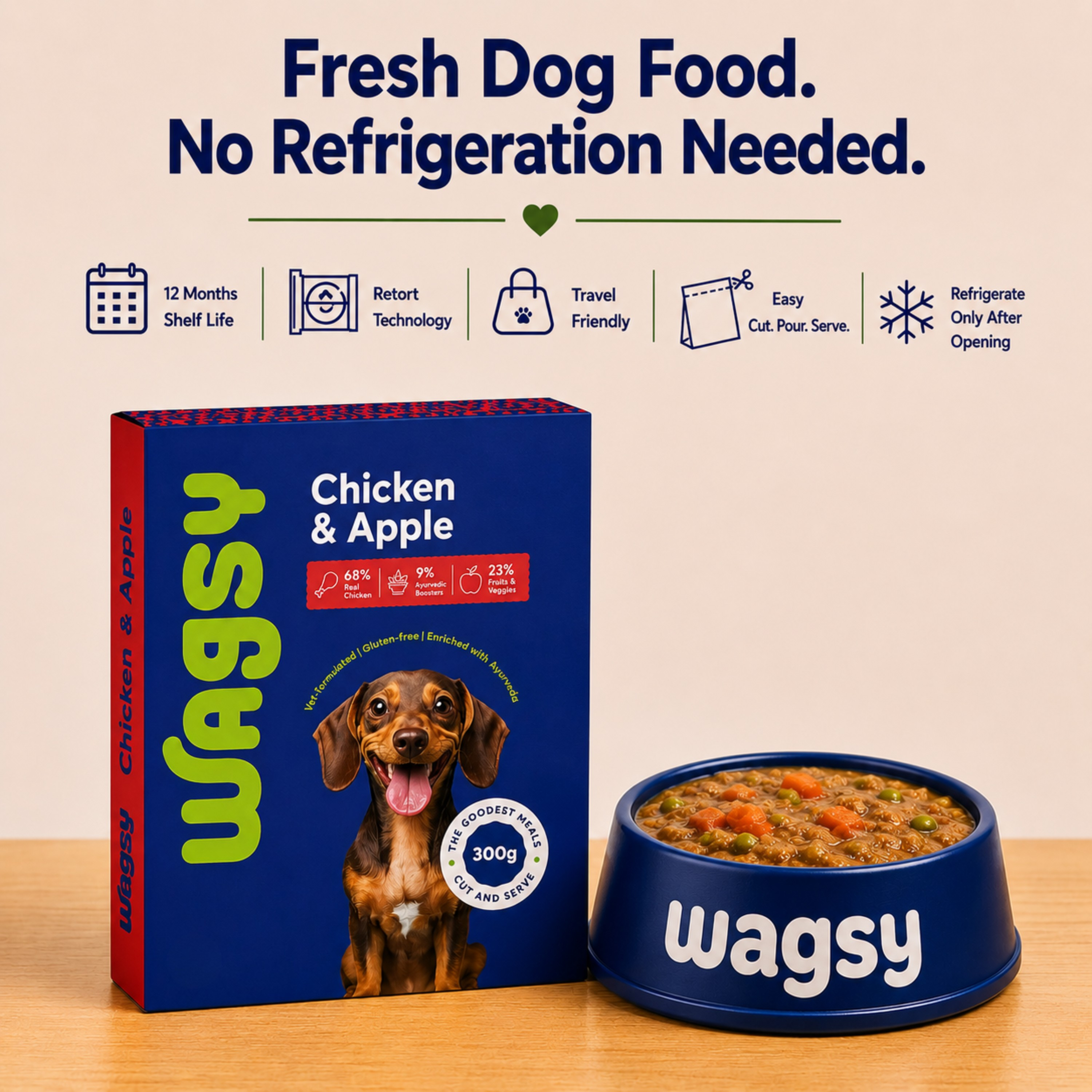 Chicken & Apple | Healthy Fresh Dog Food